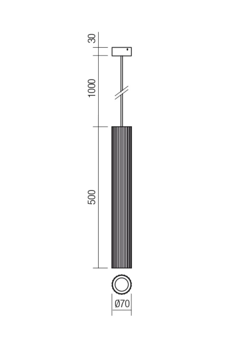 Delphi 01-2589 – REDO пендел в матово златист, 1X7W, IP20