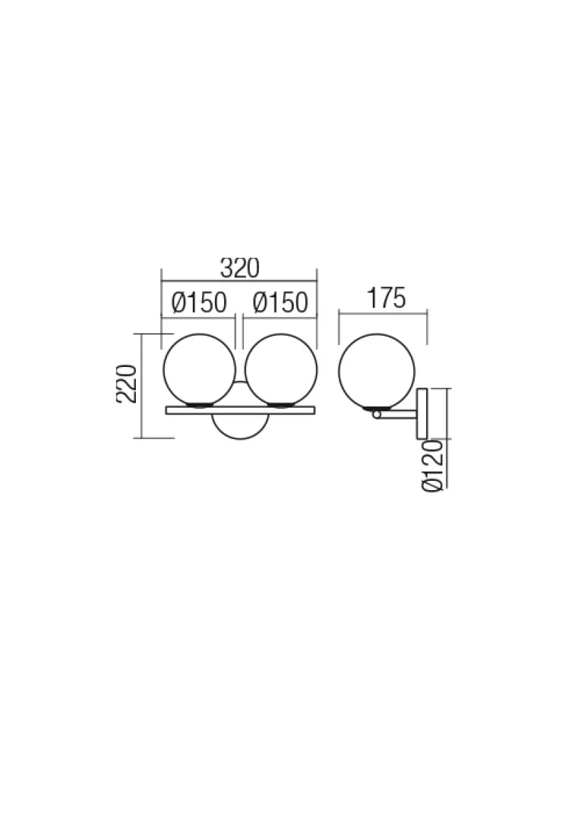 Talis 01-2642 – REDO аплик в бронз, 2X28W, IP20
