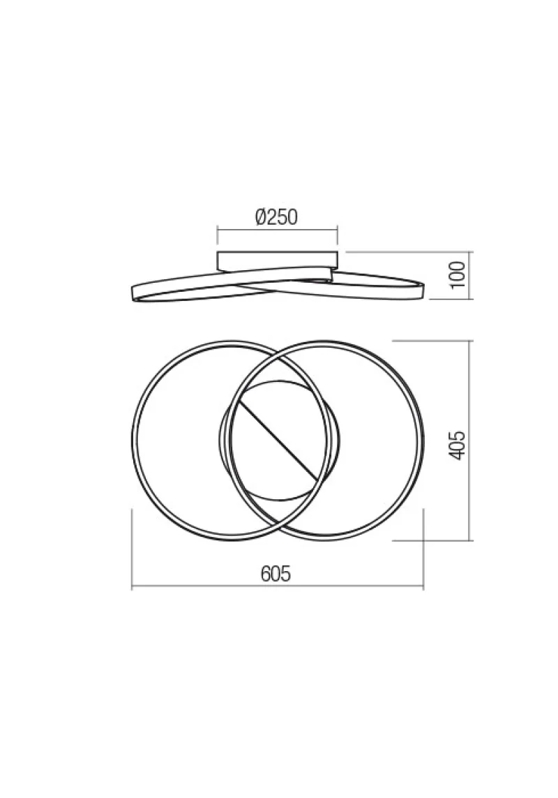 Espiral 01-2680 – REDO LED плафон в матово черен, 33W, 3000K, IP20