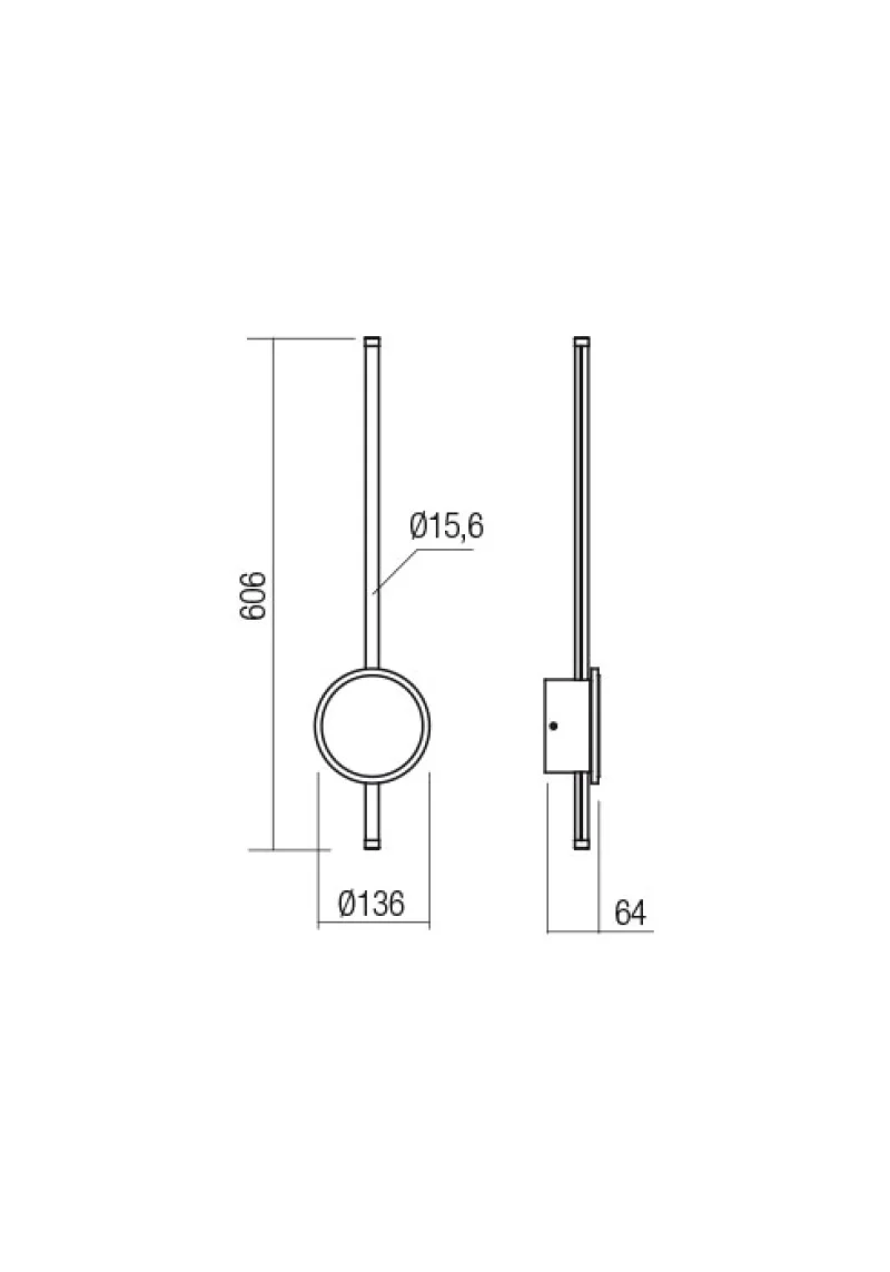 Diaz 01-2701 – REDO LED аплик в матово черен, 18W, 3000K, IP20