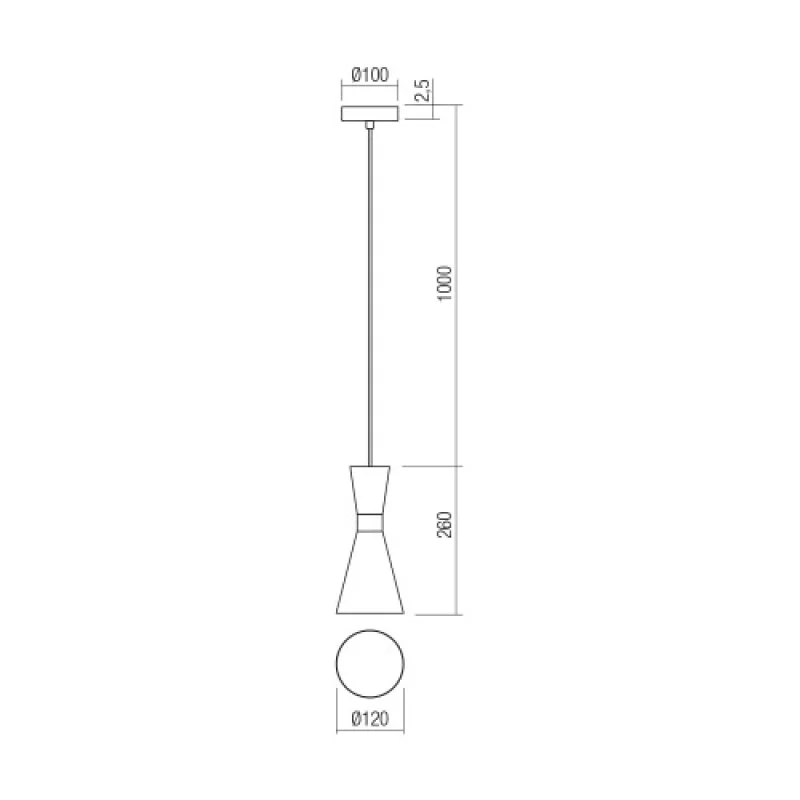 Kilt 01-2711 – Smarter пендел в матово черен, 1X42W, IP20