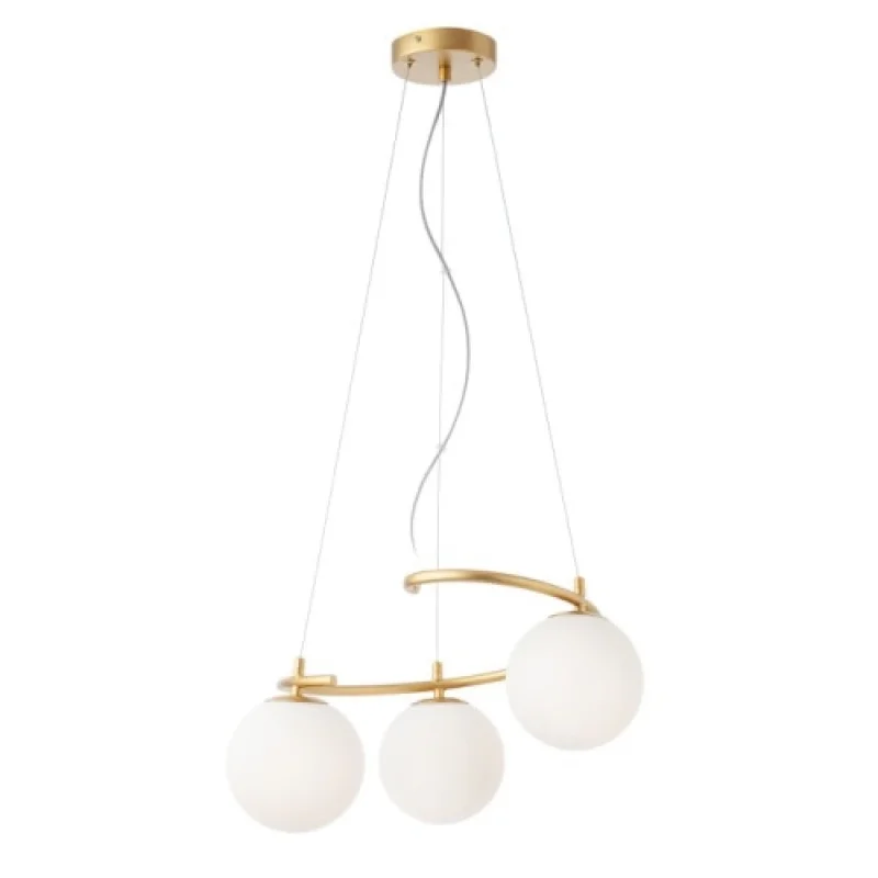 Пендели Volley 01-2715 – Smarter пендел в матово златист, 3X28W, IP20