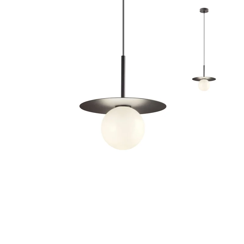 Pendant Lights Plato 01-2728 – REDO pendant in matt black, 1X10W, IP20