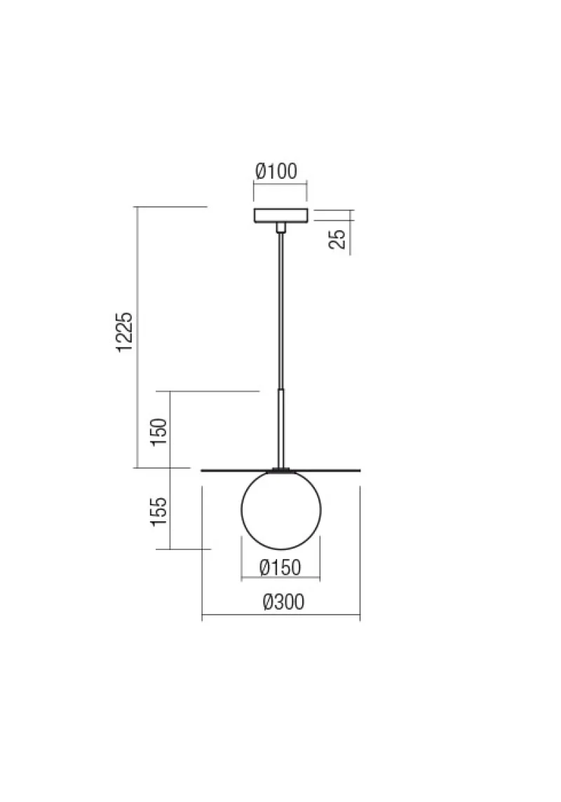 Plato 01-2729 – REDO пендел в матово златист, 1X28W, IP20