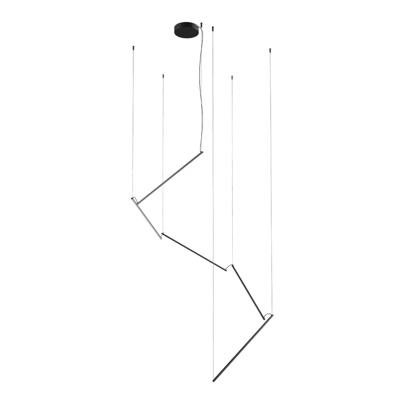 LED пендели и полилеи Stick 01-2801 – REDO LED пендел в матово черен, 48W, 3000K, IP20