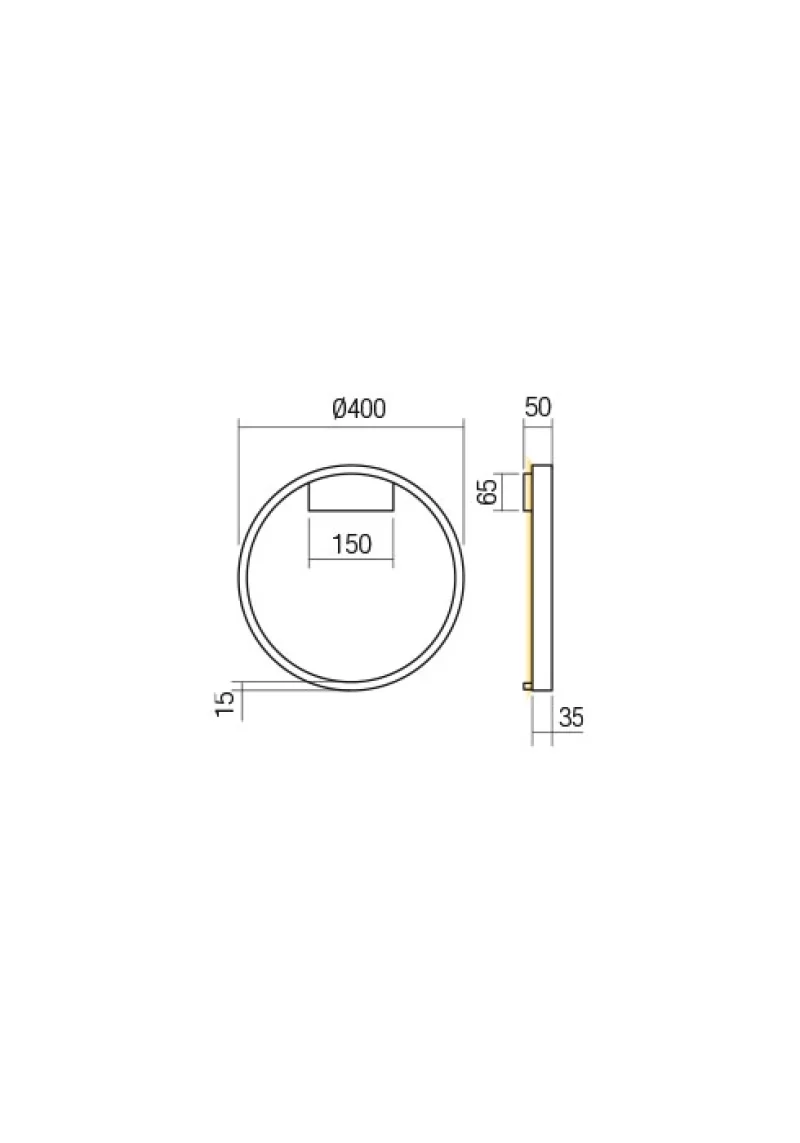 Febe 01-2815 – REDO LED ceiling light in matt white, 1x24W, 3000K, IP20