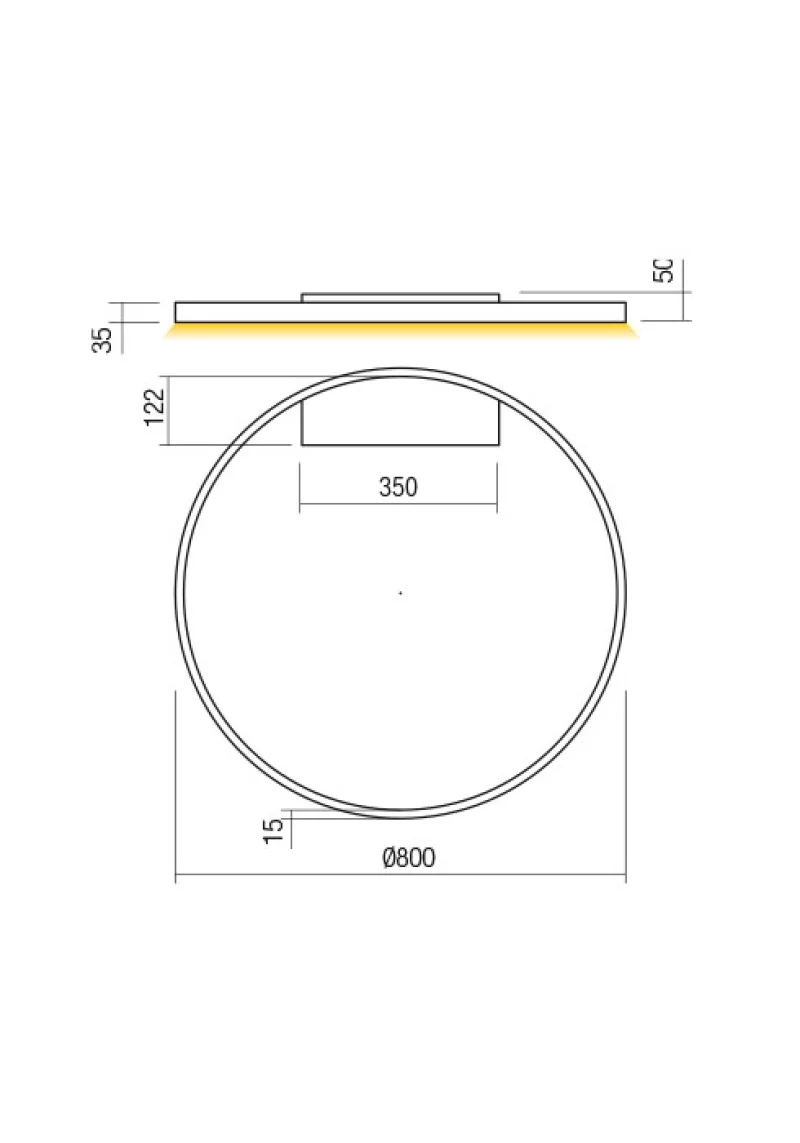 Febe 01-2846 – REDO LED плафон в матово бял, 1x50W, 4000K, IP20
