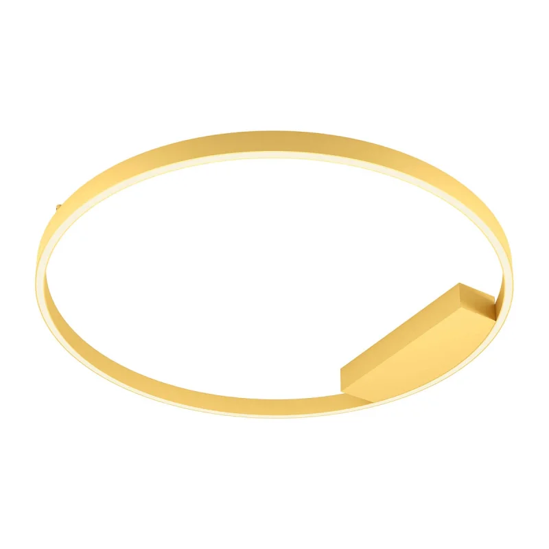 LED Ceiling Lights Febe 01-2847 – REDO LED ceiling light in matt gold, 1x50W, 3000K, IP20