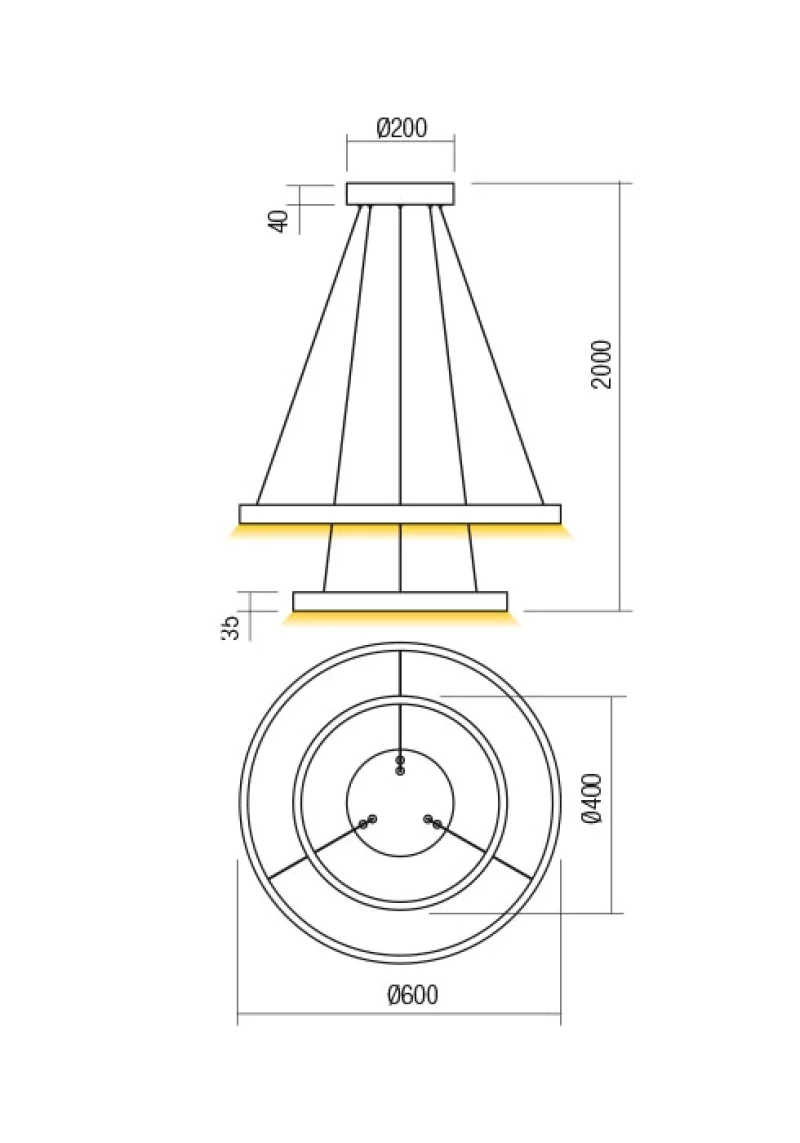 Febe 01-2887 – REDO LED пендел в матово бял, 62W, 3000K, IP20
