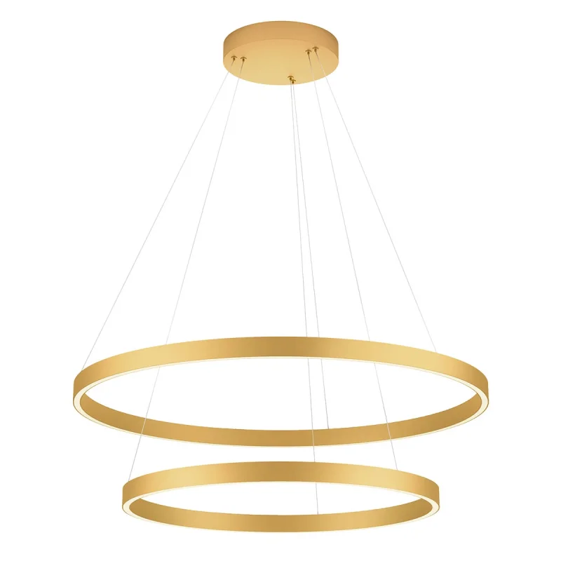 LED Pendants & Chandeliers Febe 01-2895 – REDO LED pendant in matt gold, 82W, 3000K, IP20