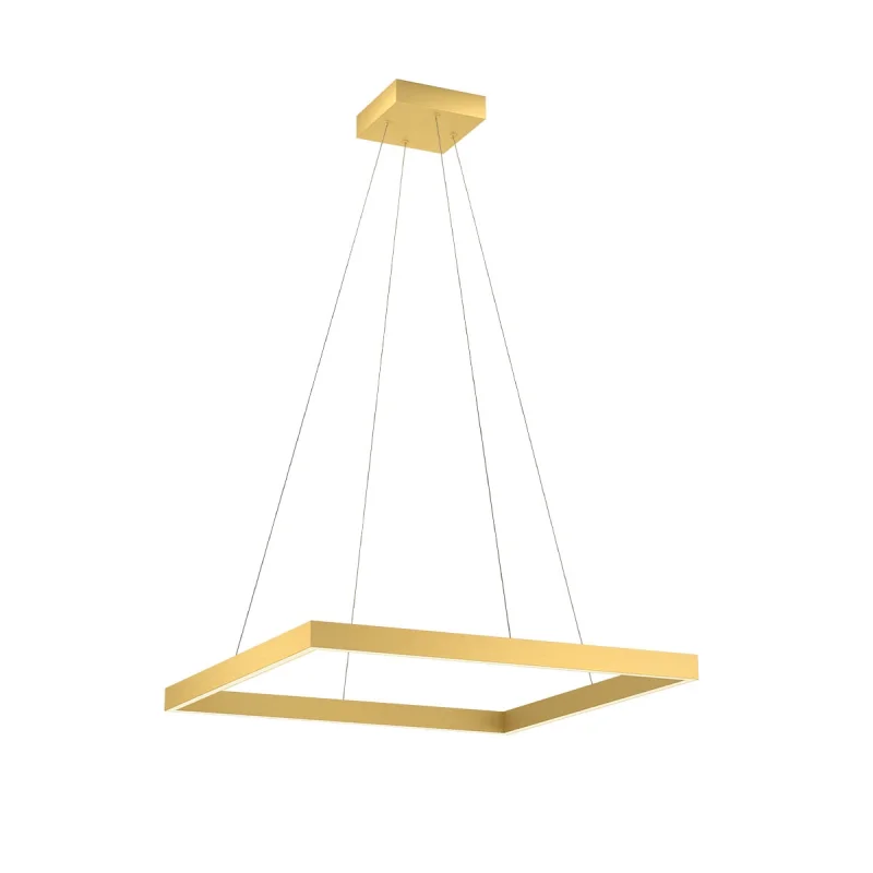 LED Pendants & Chandeliers Febe 01-2901 – REDO LED pendant in matt gold, 1x40W, 3000K, IP20