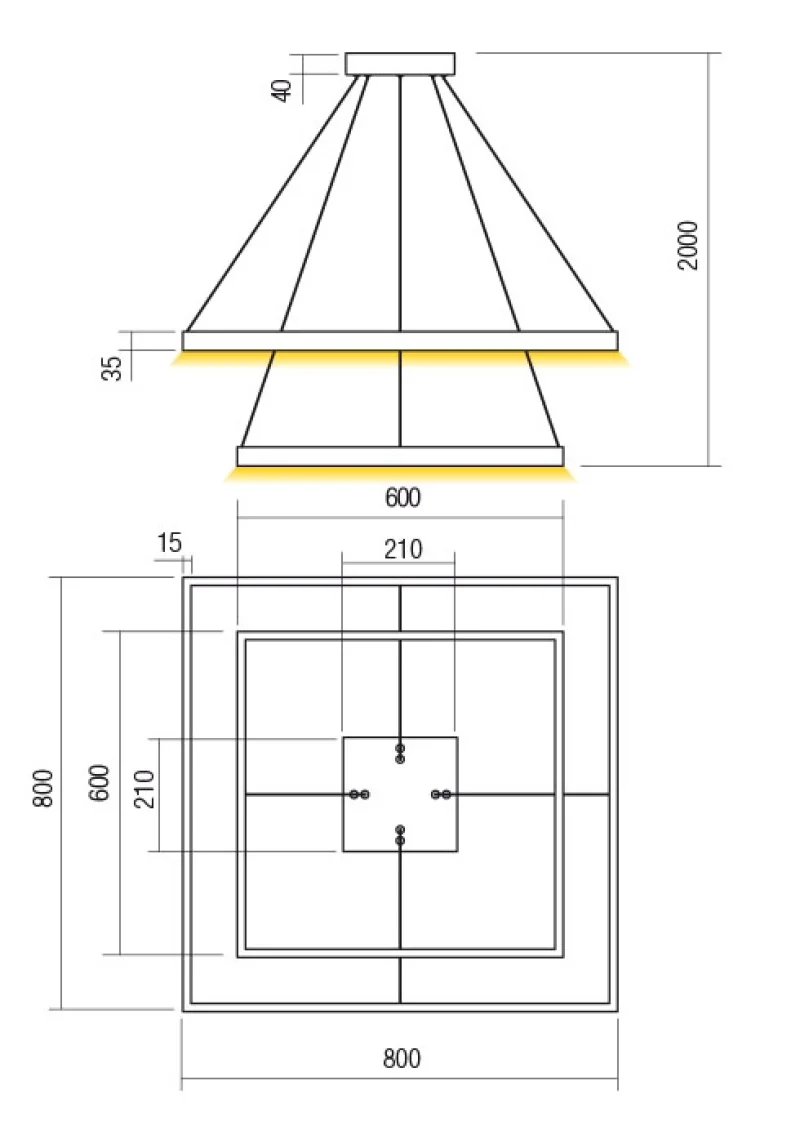 Febe 01-2922 – REDO LED pendant in matt black, 100W, 4000K, IP20