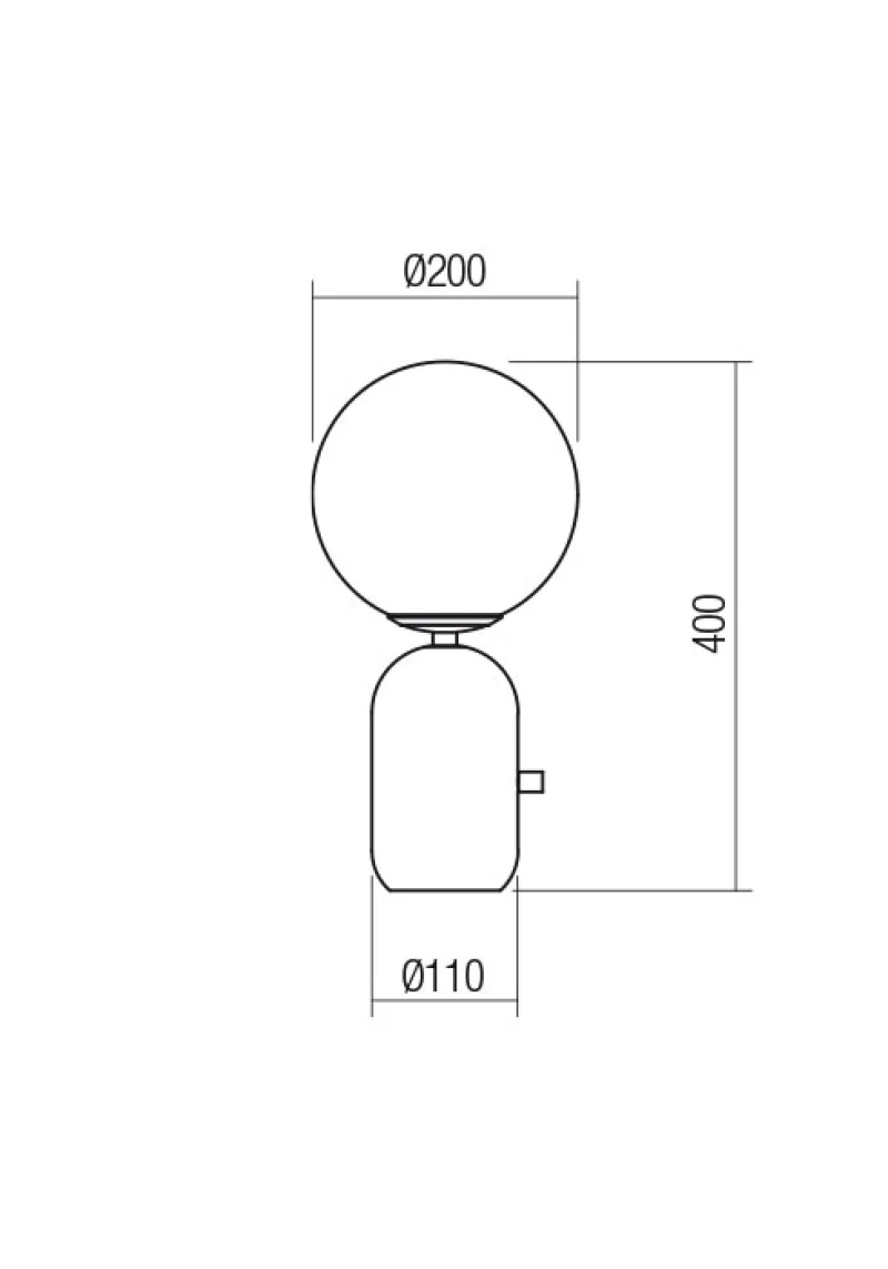 Helios 01-2932 – REDO table lamp in matt black, 1X42W, IP20