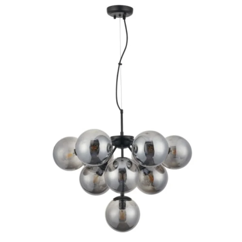 Chandeliers Agape 01-2941 – Smarter chandelier in matt black, 10X28W, IP20