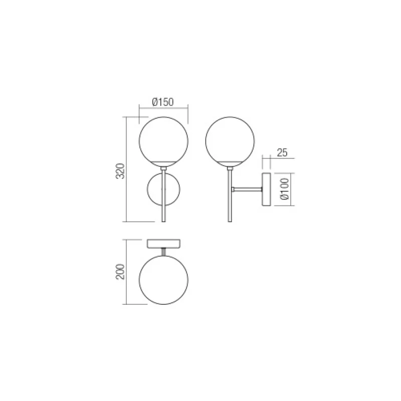 Mundi 01-2942 – Smarter wall light in matt champagne, 1X28W, IP20