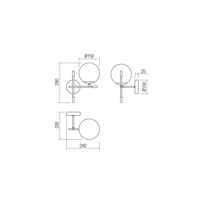 Essential 01-2944 – Smarter аплик в матово черен, 1X28W, IP20