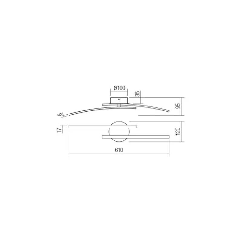 Yuno 01-2963 – Smarter LED wall light in matt bronze, 14W, 3000K, IP20