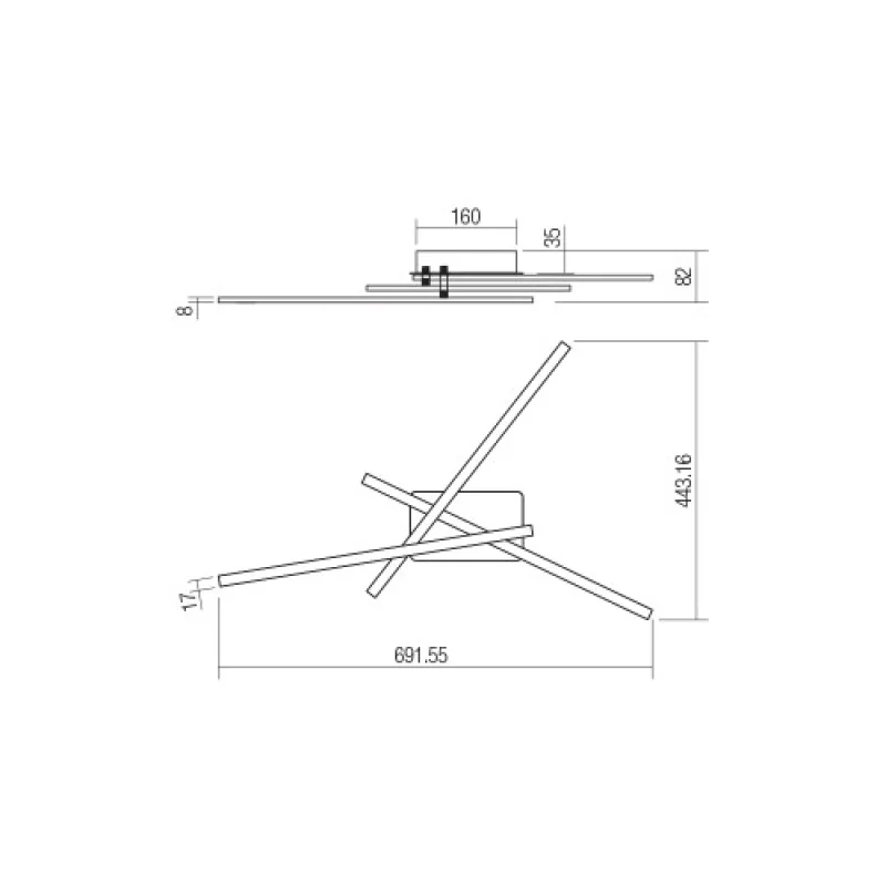 Yuno 01-2965 – Smarter LED ceiling light in matt white, 26W, 3000K, IP20
