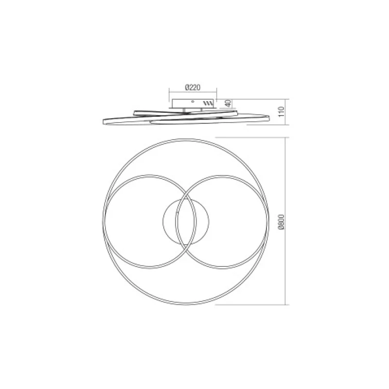 Centrix 01-2972 – Smarter LED плафон в матово бял, 92W, 4000K, IP20