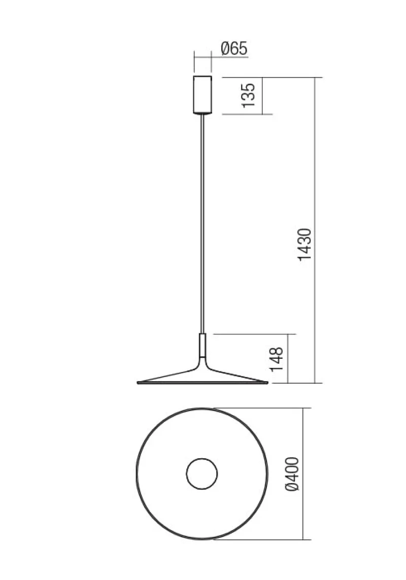 Kai 01-3037 – REDO LED пендел в матово сиво-черен, 16W, 3000K, IP20