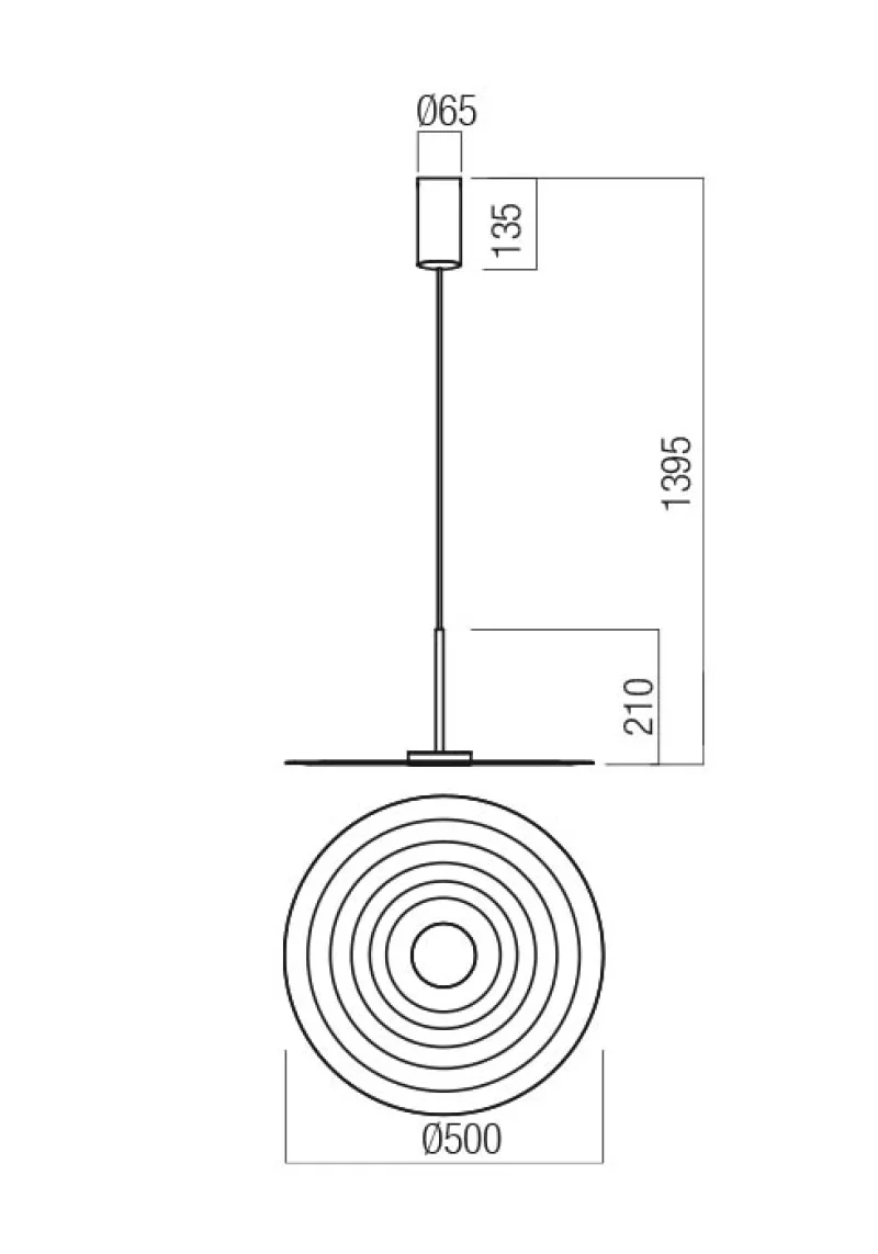 Lake 01-3045 – REDO LED pendant in matt brown, 13W, 3000K, IP20