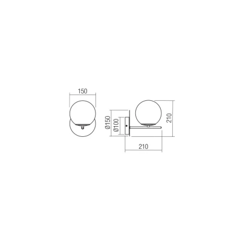 Boldy 01-3069 – Smarter аплик в матово черен, 1X28W, IP20