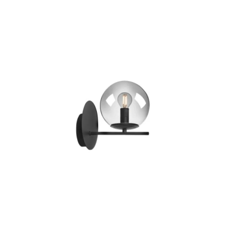 Стенно осветление (аплици) Boldy 01-3069 – Smarter аплик в матово черен, 1X28W, IP20