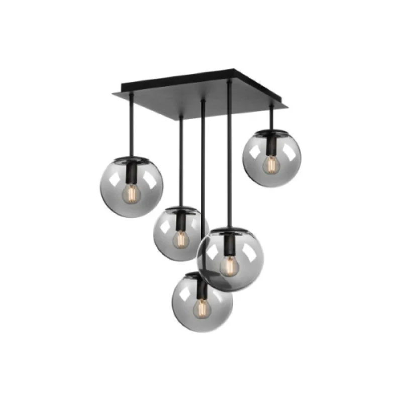 Pendant Lights Boldy 01-3070 – Smarter pendant in matt black, 5X28W, IP20