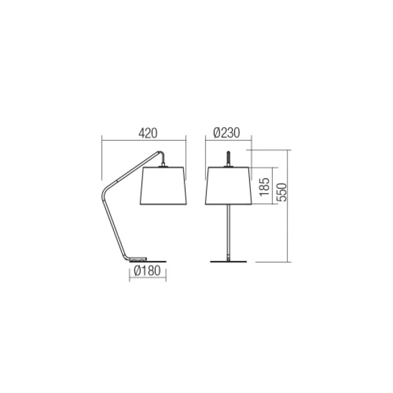 Kermit 01-3076 – Smarter настолна лампа в матово черен, 1X42W, IP20