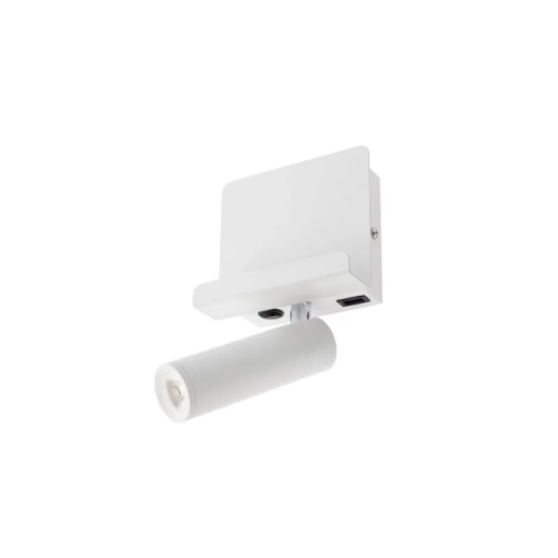 Wall Lights Panel... 01-3083 – Smarter LED wall light with switch and USB in matt white, 3,5W, 3000K, IP20