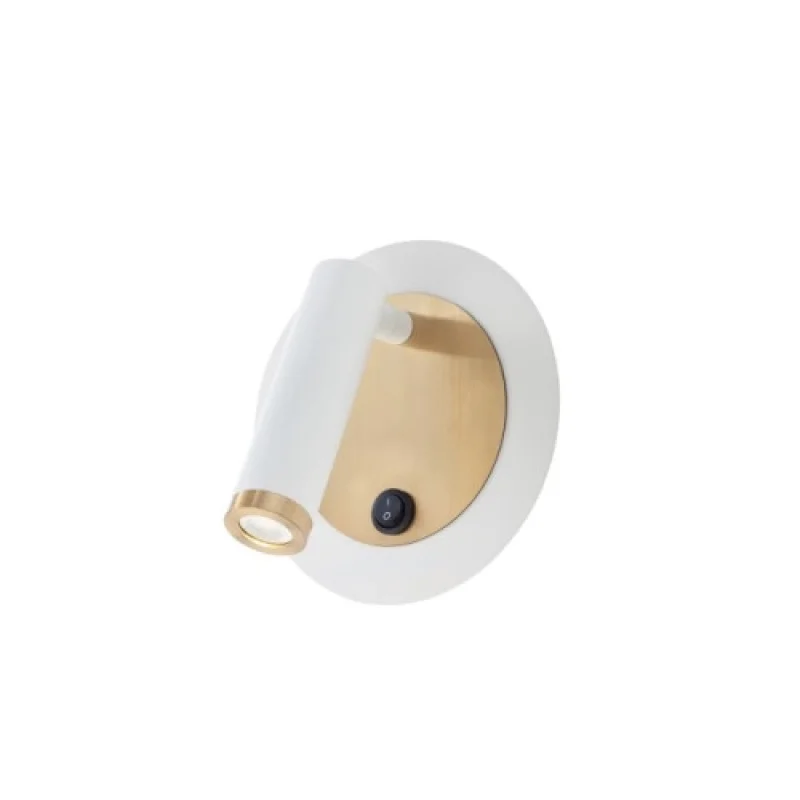Wall Lights Closer 01-3089 – Smarter LED wall light with switch in matt white, 6W, 3000K, IP20