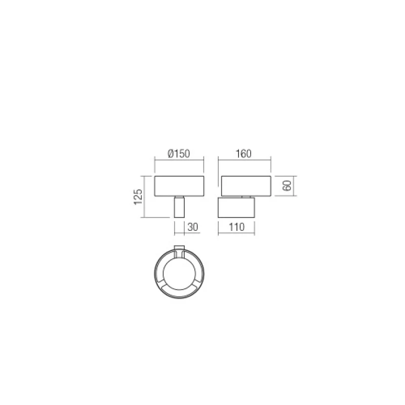 Punkt 01-3094 – Smarter LED wall light in brass, 6W, 3000K, IP20