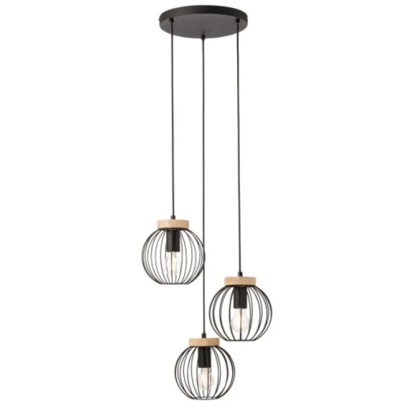 Pendant Lights Trellis 01-3137 – Smarter pendant in matt black, 3X42W, IP20