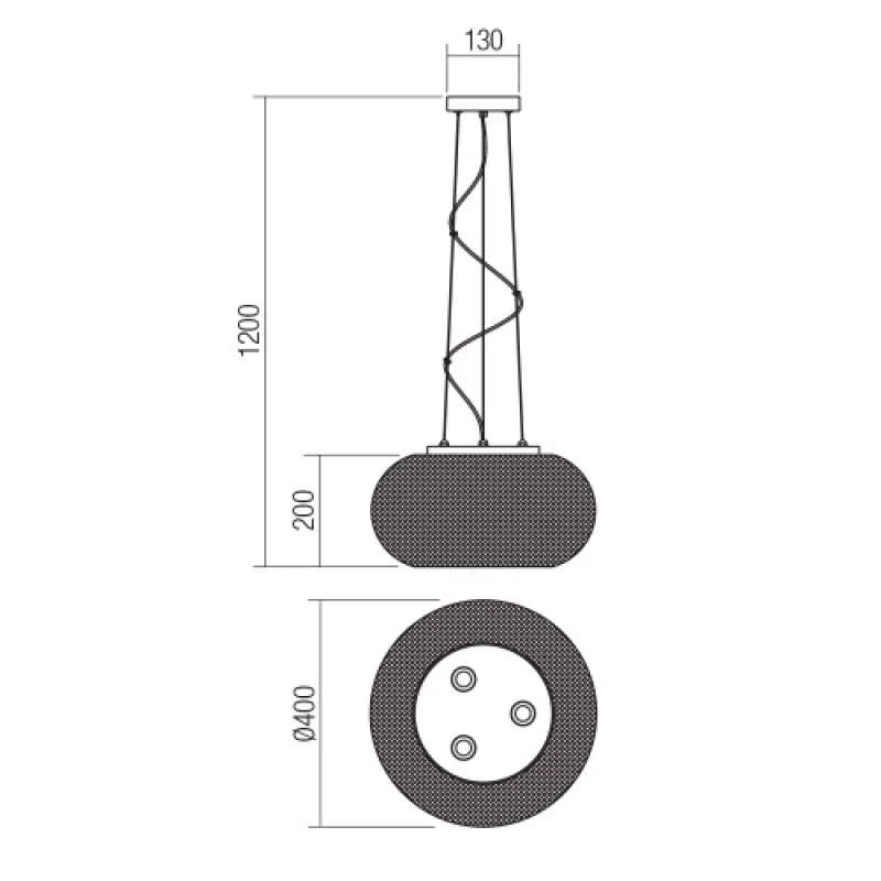 Croket 01-3140 – Smarter пендел в матово златист, 3X42W, IP20