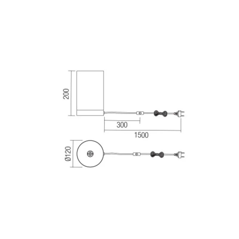 Tube 01-3145 – Smarter table lamp in matt nickel, 1X28W, IP20