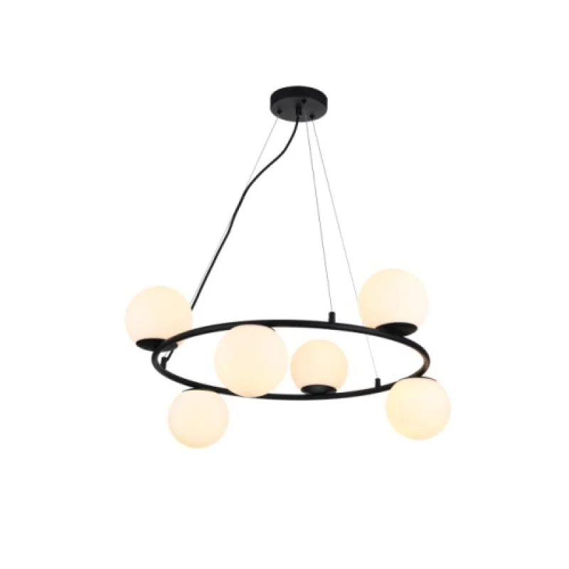 Pendant Lights Bowling 01-3158 – Smarter pendant in matt black, 6X28W, IP20