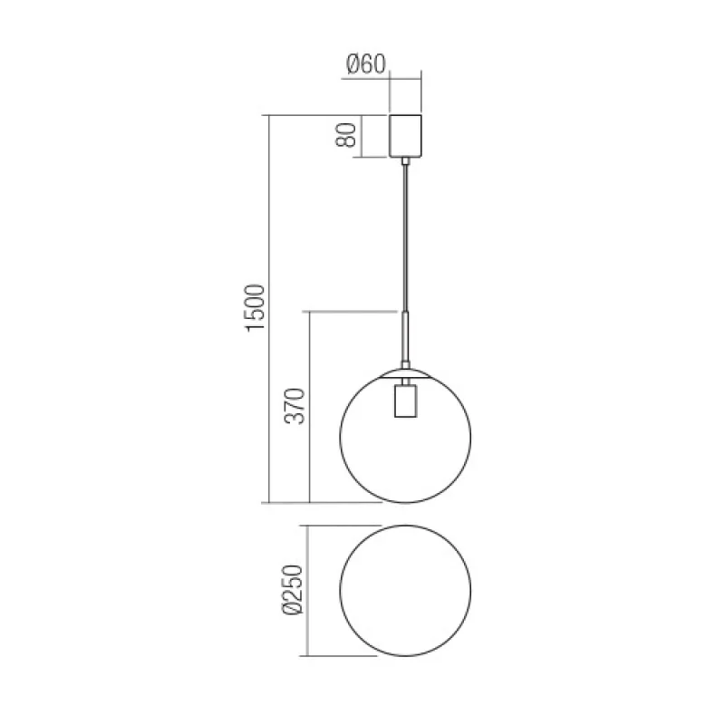 Global 01-3167 – Smarter pendant in brass, 1X42W, IP20