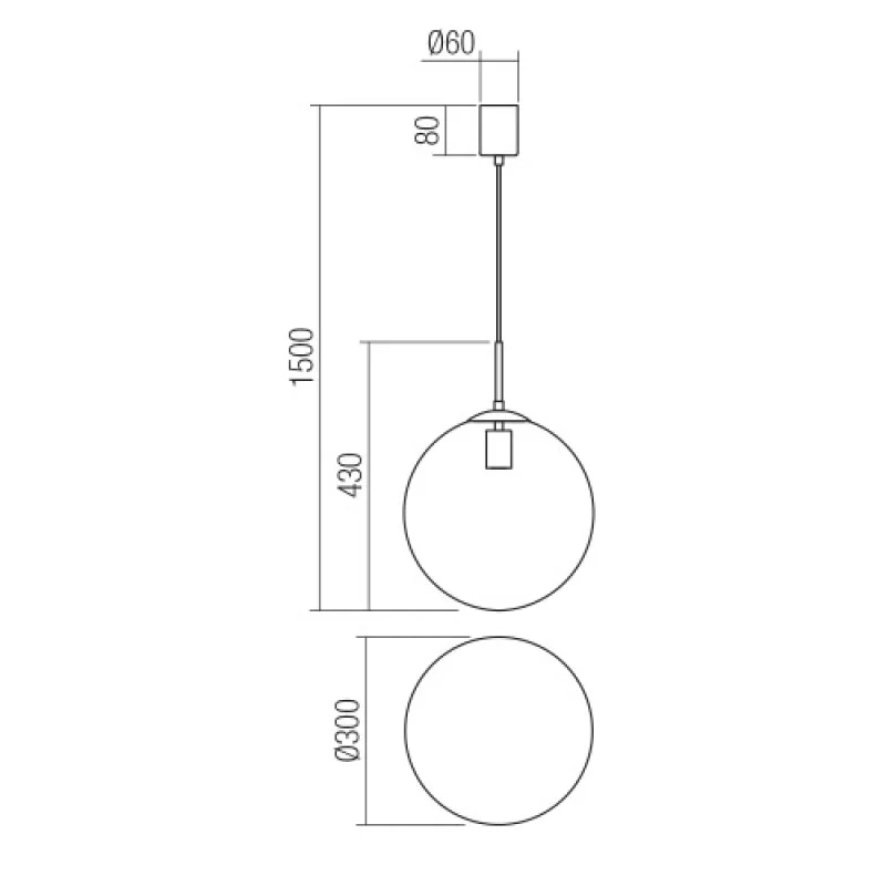 Global 01-3169 – Smarter pendant in brass, 1X42W, IP20