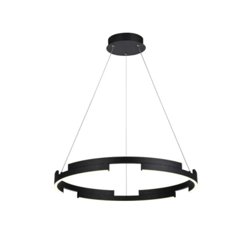 LED Pendants & Chandeliers Castle 01-3173 – Smarter LED pendant in matt black, 36W, 3000K, IP20