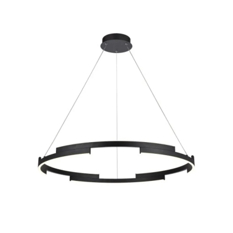 LED Pendants & Chandeliers Castle 01-3176 – Smarter LED pendant in matt black, 45W, 3000K, IP20