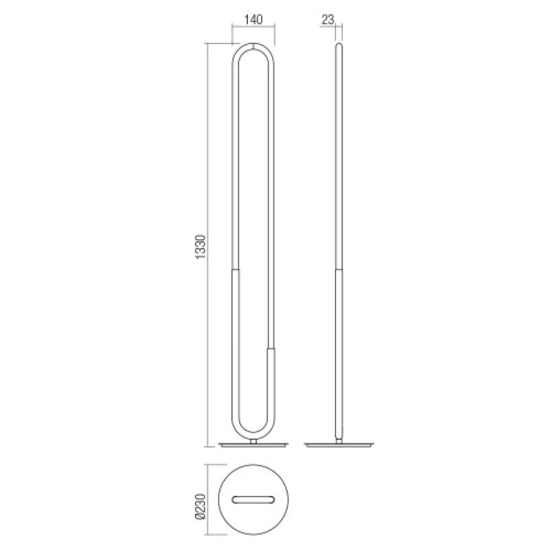 Latium 01-3187 – Smarter LED лампион в месинг, 20W, 3000K, IP20