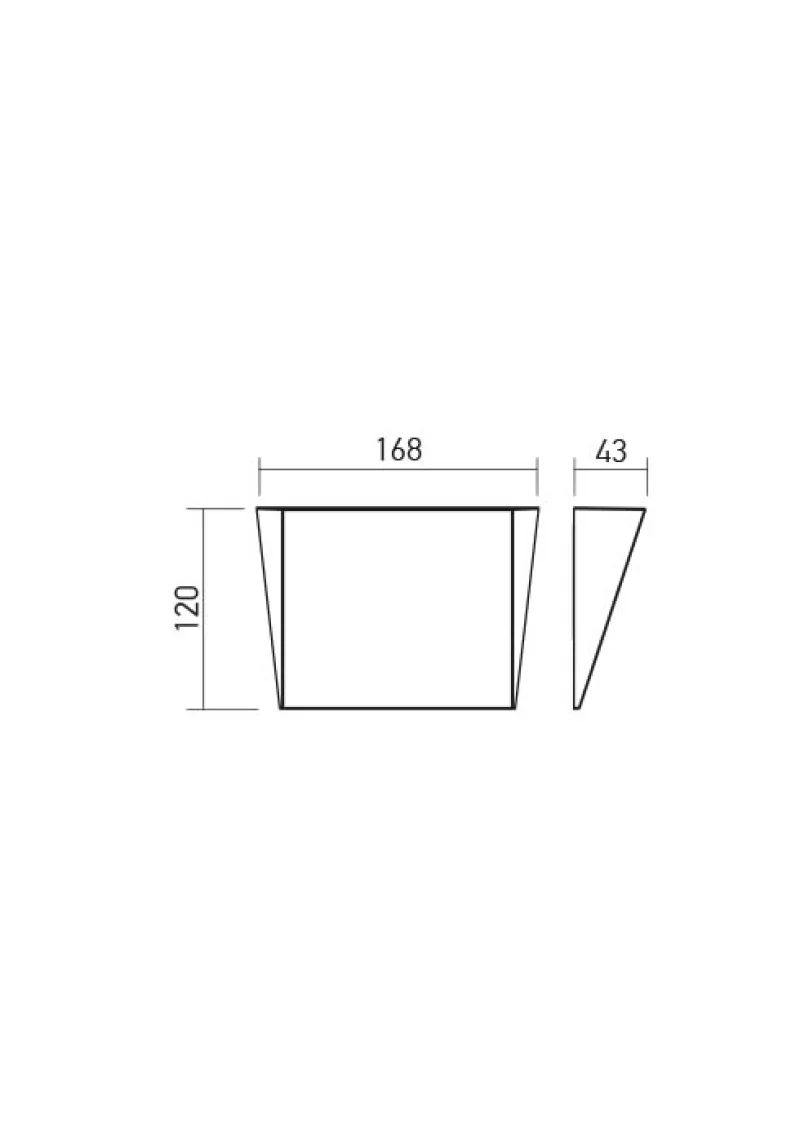 Stealth 01-3221 – REDO LED wall light in matt black, 3W, 4000K, IP20
