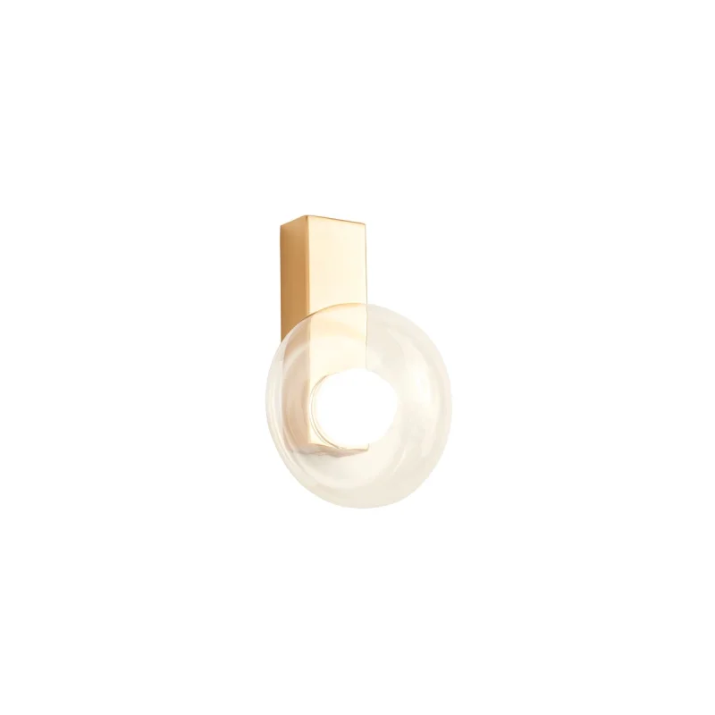 Wall Lights Sinclair 01-3239 – REDO LED wall light in matt gold, 6,5W, 3000K, IP21