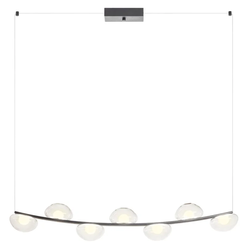 LED пендели и полилеи Sinclair 01-3246 – REDO LED пендел в матово черен, 42,7W, 3000K, IP21