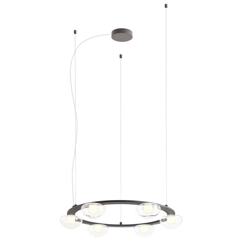 LED Pendants & Chandeliers Sinclair 01-3248 – REDO LED pendant in matt black, 37,2W, 3000K, IP21