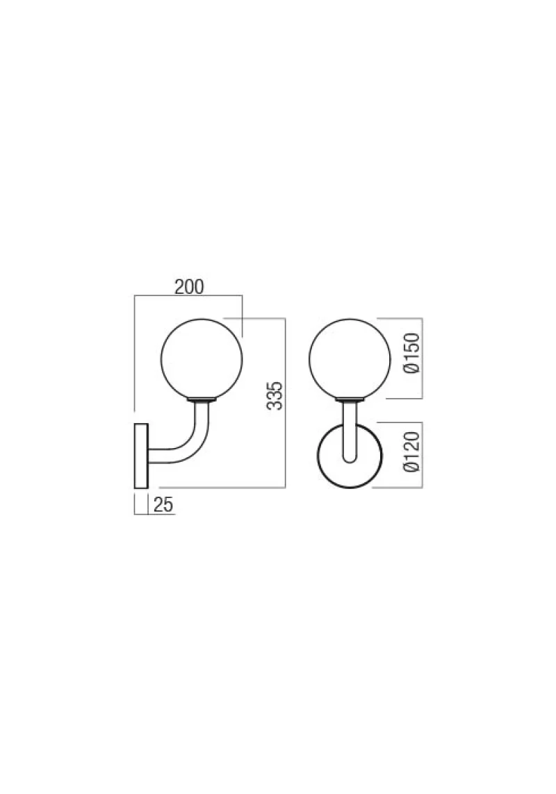 Confusio 01-3253 – REDO аплик в матово черен, 1X28W, IP20