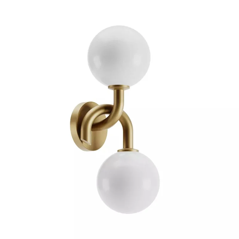 Wall Lights Confusio 01-3254 – REDO wall light in matt gold, 2X28W, IP20