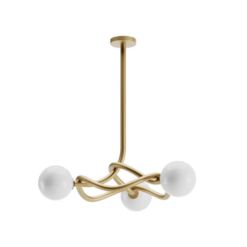 Pendant Lights Confusio 01-3256 – REDO pendant in matt gold, 3X28W, IP20
