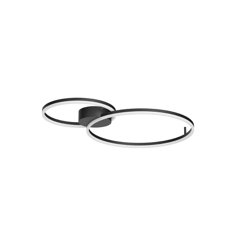 LED плафони Orbit 01-3306 – REDO LED плафон в матово черен, 63W, 3000K, IP20