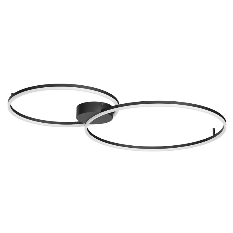 LED плафони Orbit 01-3312 – REDO LED плафон в матово черен, 88W, 3000K, IP20